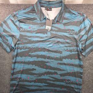 Yatta Golf Polo Shirt Mens XXL Tiger Camo New Performance Stretch